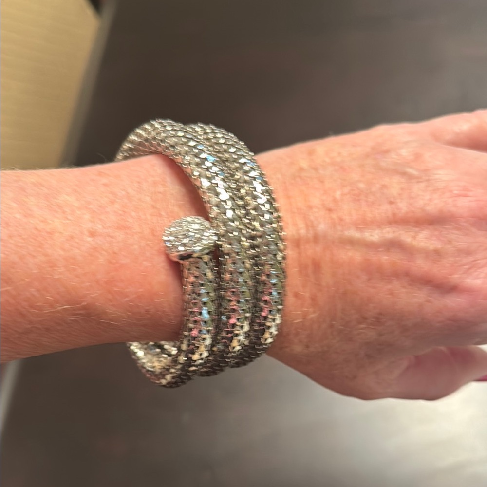 Elegant Silver Snake Bracelet